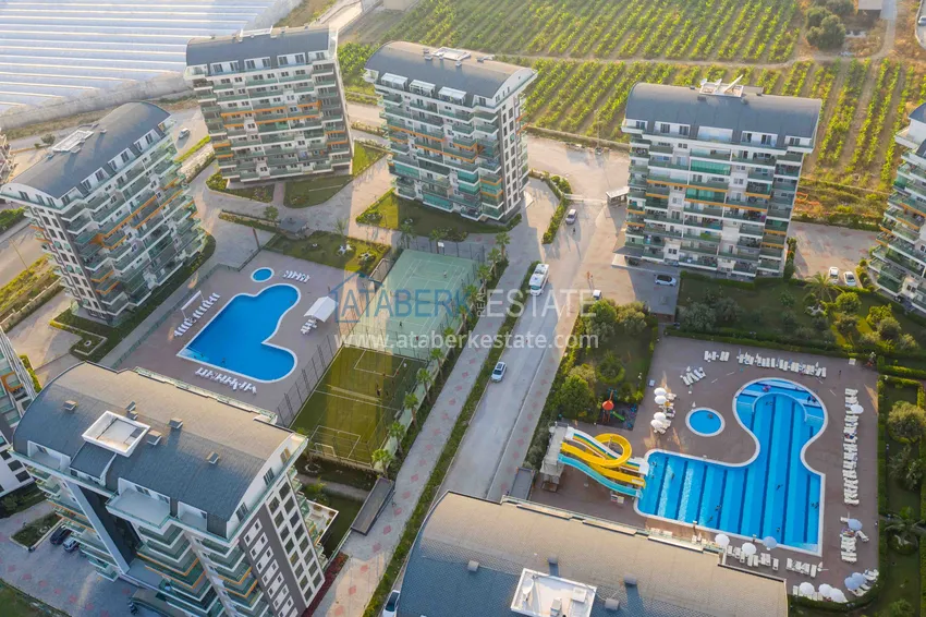 Umeblowane mieszkanie z jedną sypialnią w rezydencji z infrastrukturą hotelową — Alanya, dzielnica Avsallar 7 