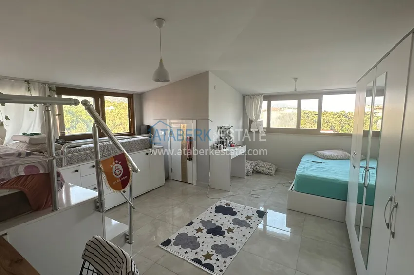 Kupuj  Apartament dwupoziomowy z meblami, oddzielną kuchnią i widokiem na góry — dzielnica Kestel, Alanya 8 