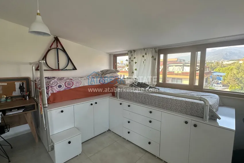 Kupuj  Apartament dwupoziomowy z meblami, oddzielną kuchnią i widokiem na góry — dzielnica Kestel, Alanya 9 