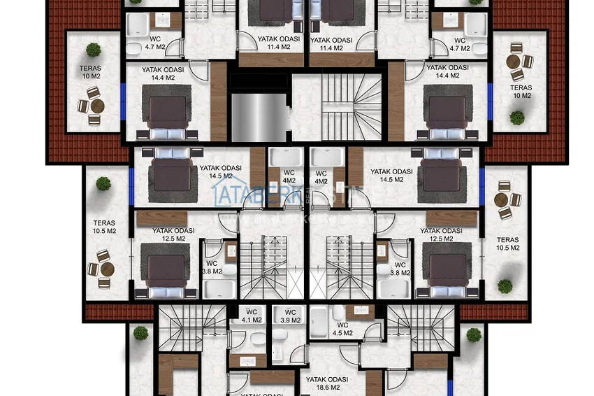 Kupuj taniej Apartamenty od dewelopera w Alanyi - kompleks z koncepcją hotelu w okolicy Oba 4 