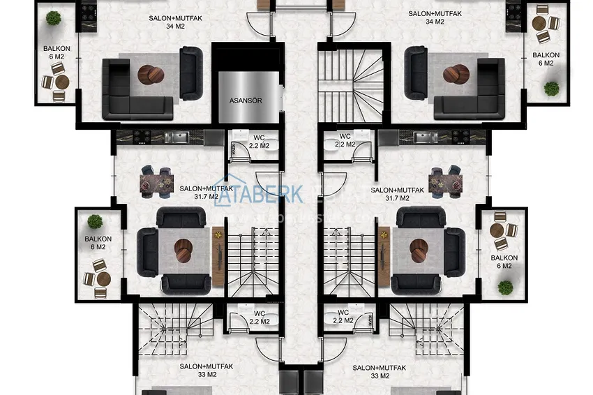 Kupuj taniej Apartamenty od dewelopera w Alanyi - kompleks z koncepcją hotelu w okolicy Oba 3 