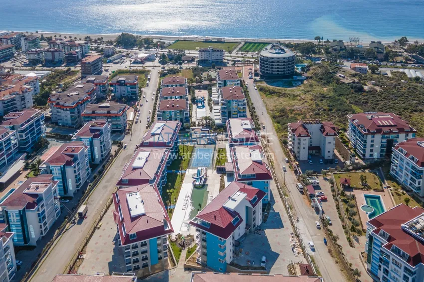 Odwrotny duplex z widokiem na morze w Alanyi, dzielnica Kestel  1 