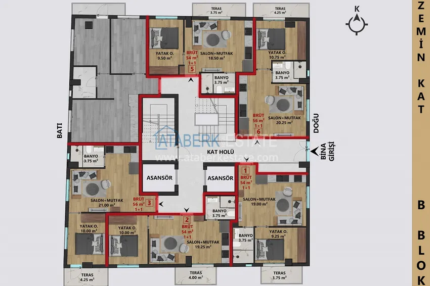 Kupuj taniej Apartamenty w Antalya — Centrum, w kompleksie w budowie 9 