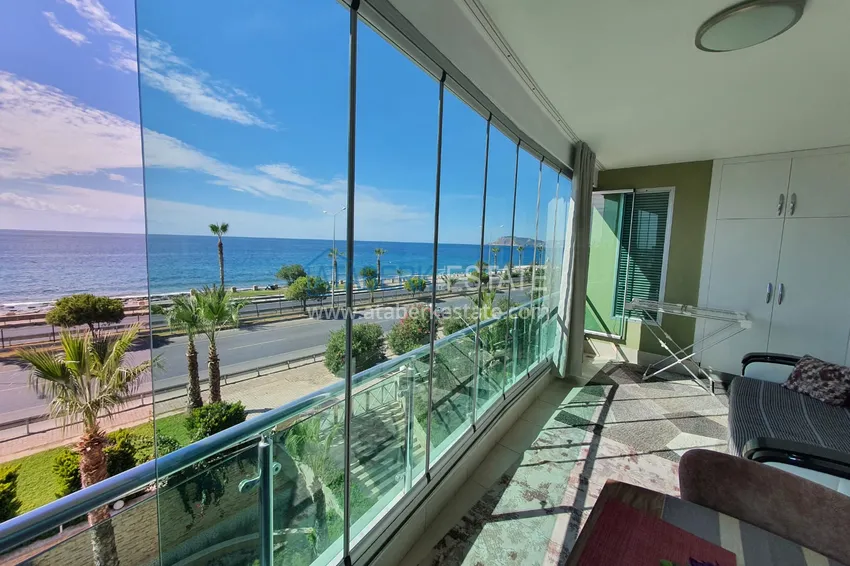 Kupuj  Apartament z jedną sypialnią z przeszklonym balkonem i widokiem na morze, pierwsza linia brzegowa - dzielnica Kestel, Alanya 10 
