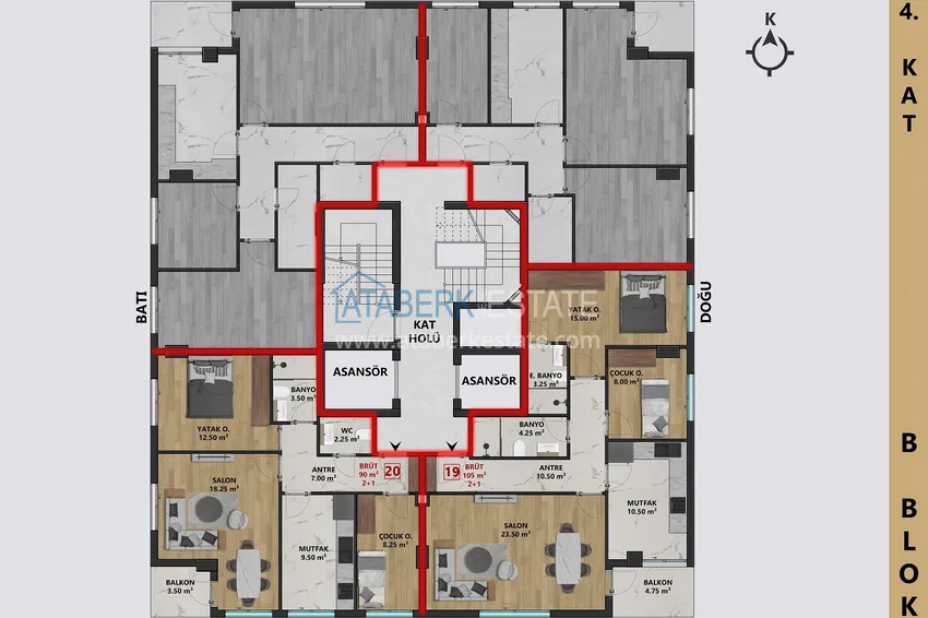 Kupuj taniej Apartamenty w Antalya — Centrum, w kompleksie w budowie 11 