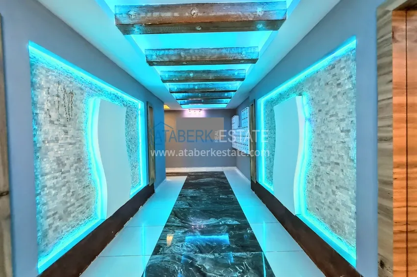 Nieruchomość na zezwolenie na pobyt! Dwupoziomowy penthouse z widokiem na morze i góry - dzielnica Mahmutlar, Alanya 13 