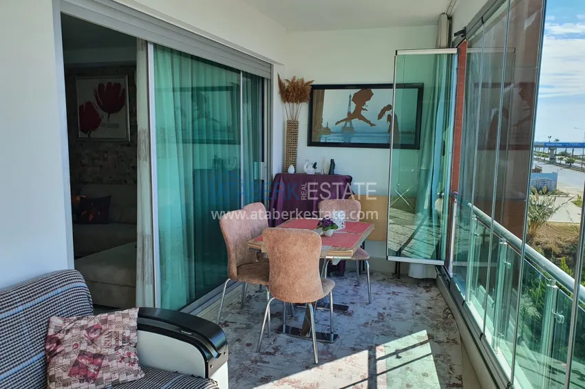 Kupuj  Apartament z jedną sypialnią z przeszklonym balkonem i widokiem na morze, pierwsza linia brzegowa - dzielnica Kestel, Alanya 12 