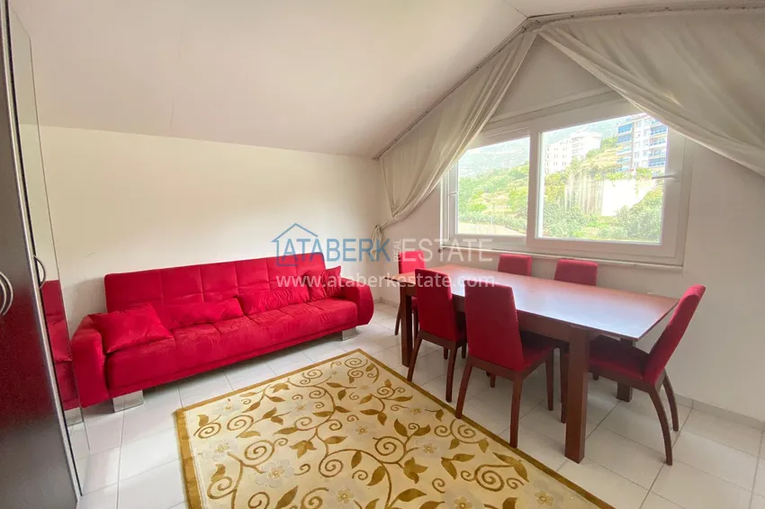 Kupuj  Dwupoziomowy penthouse w Cikcilli, Alanya umeblowany w małym kompleksie  14 