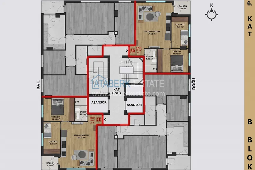 Kupuj taniej Apartamenty w Antalya — Centrum, w kompleksie w budowie 13 