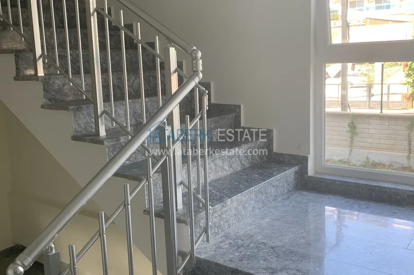 Odwrotny duplex z widokiem na morze w Alanyi, dzielnica Kestel  20 