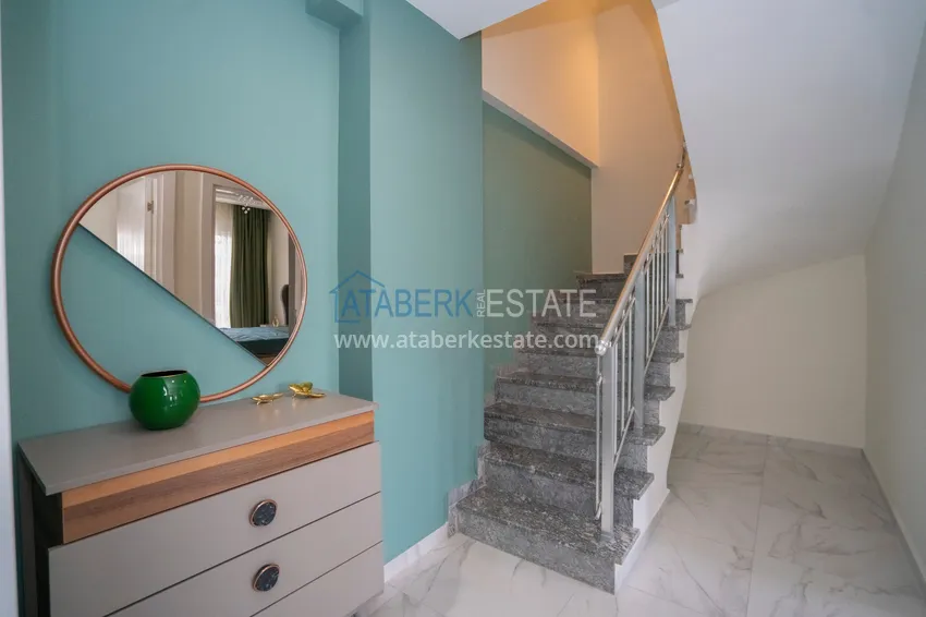 Kupuj  Odwrotny duplex z widokiem na morze w Alanyi, dzielnica Kestel  15 
