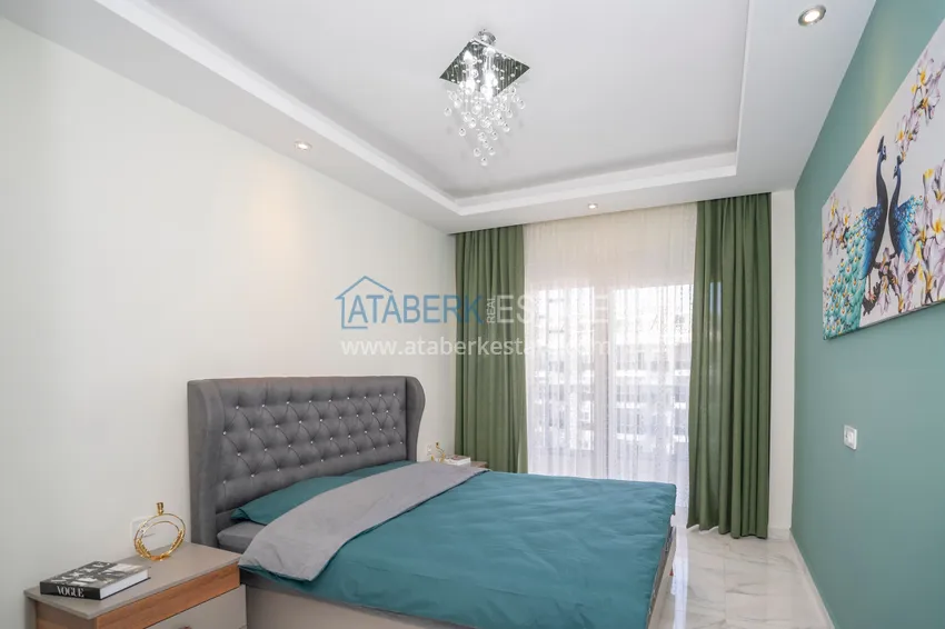 Kupuj  Odwrotny duplex z widokiem na morze w Alanyi, dzielnica Kestel  18 