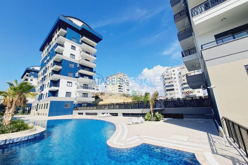 Apartament 1+1 od właściciela z widokiem na morze w nowym budynku - dzielnica Payallar, Alanya 2 