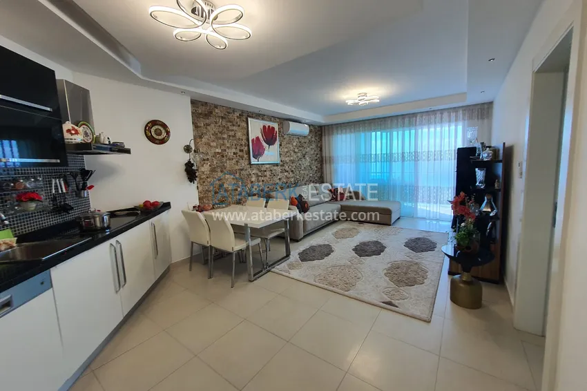 Kupuj  Apartament z jedną sypialnią z przeszklonym balkonem i widokiem na morze, pierwsza linia brzegowa - dzielnica Kestel, Alanya 1 