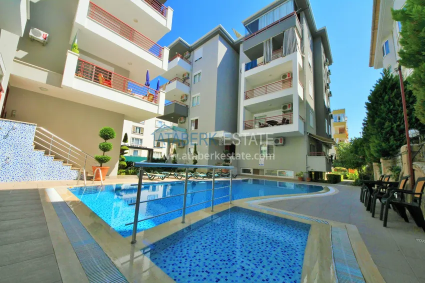 Nieruchomość na zezwolenie na pobyt! Umeblowany apartament 2+1 z widokiem na morze i góry, dzielnica Oba — Alanya 1 