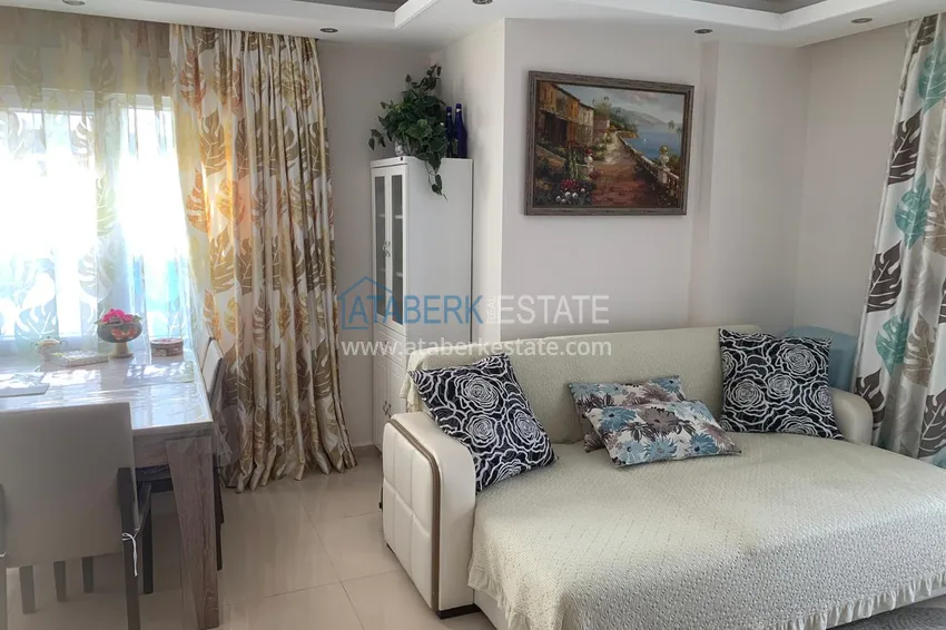 Kupuj  Nieruchomość na zezwolenie na pobyt! Umeblowany apartament 2+1 z widokiem na morze i góry, dzielnica Oba — Alanya 1 