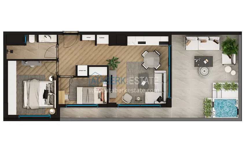 Kupuj taniej Nowy projekt kompleksu mieszkalnego w budowie w Antalyi, dzielnica Altintash  3 