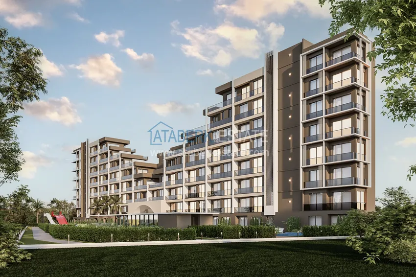 Nowy projekt kompleksu mieszkalnego w budowie w Antalyi, dzielnica Altintash  2 
