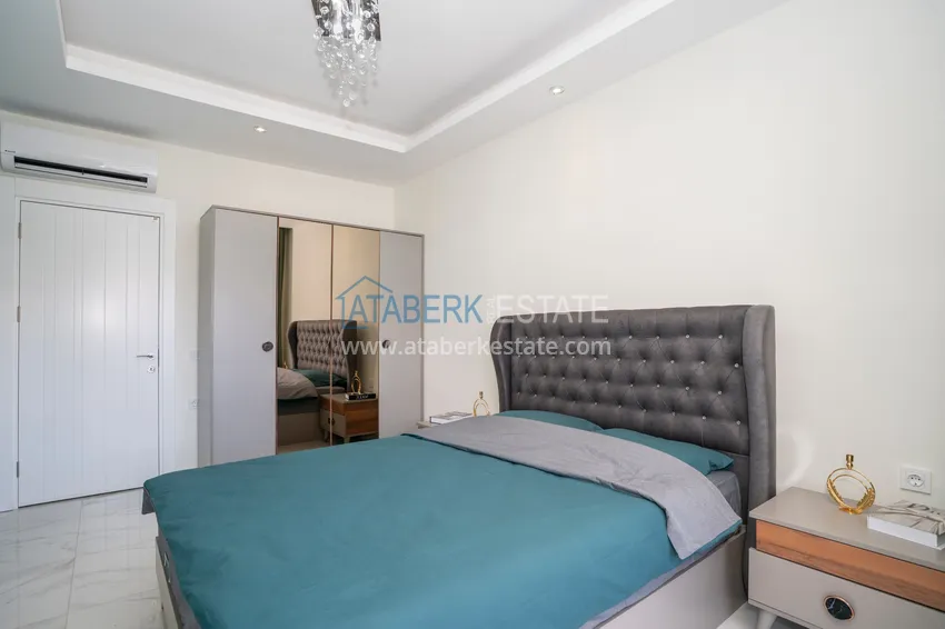 Kupuj  Odwrotny duplex z widokiem na morze w Alanyi, dzielnica Kestel  19 