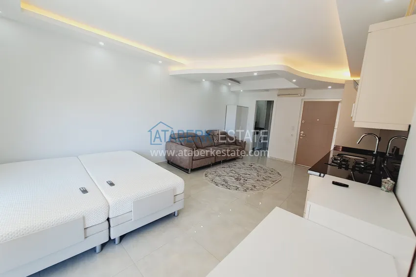 Kupuj  Umeblowane studio z widokiem na morze w kompleksie przy plaży, dzielnica Mahmutlar — Alanya 2 