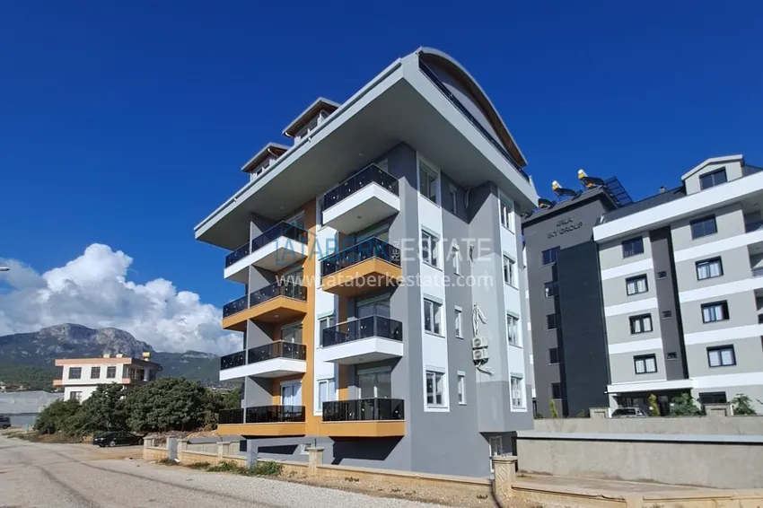 Główna nieruchomość w Alanyi! Apartament z jedną sypialnią z pięknym wykończeniem w Oba 2 