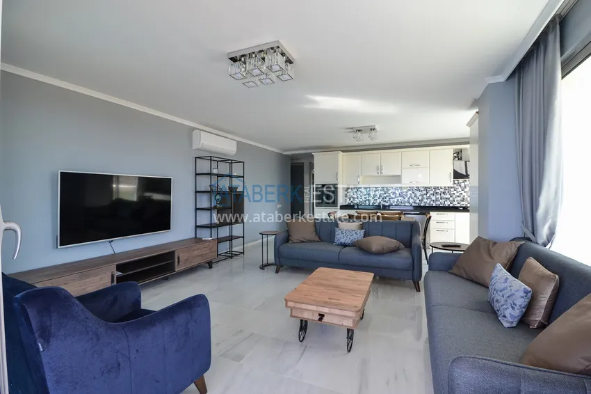 Kupuj  Umeblowany apartament z dwiema sypialniami i widokiem na morze w Kargicak, Alanya 2 