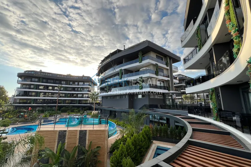 1+1 mieszkanie w nowym kompleksie mieszkalnym z bogatą infrastrukturą — dzielnica Oba, Alanya 2 