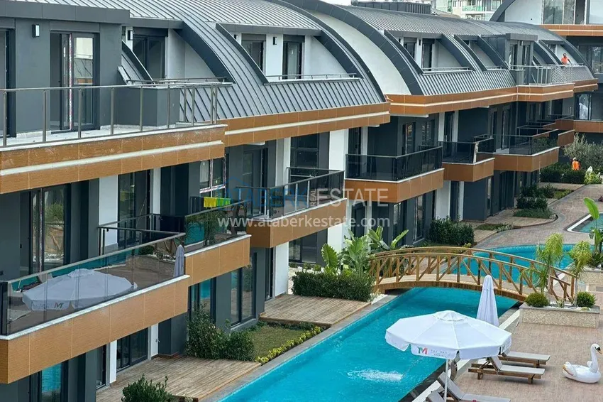 W pełni wykończony apartament z dostępem do basenu w Avsallar, Alanya 3 