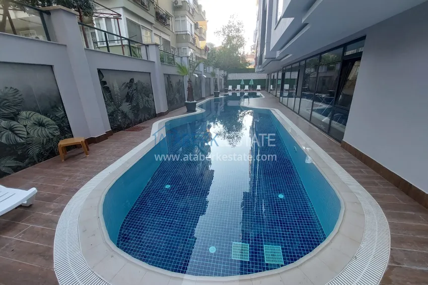 Umeblowane mieszkanie z jedną sypialnią w nowym kompleksie w centrum Alanya 2 