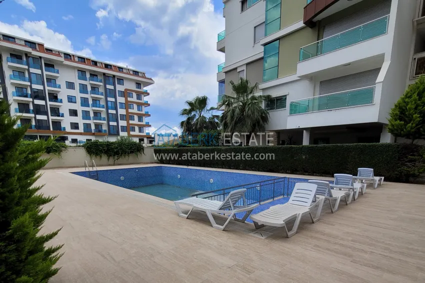 Apartament z jedną sypialnią z przeszklonym balkonem i widokiem na morze, pierwsza linia brzegowa - dzielnica Kestel, Alanya 2 
