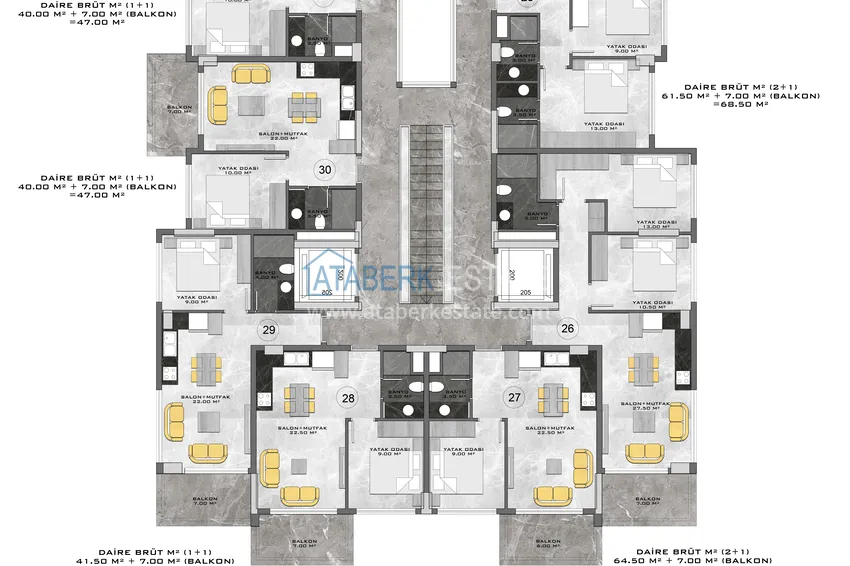 Kupuj taniej Nowy projekt kompleksu mieszkaniowego premium przy plaży w Kestel 3 