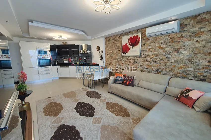 Kupuj  Apartament z jedną sypialnią z przeszklonym balkonem i widokiem na morze, pierwsza linia brzegowa - dzielnica Kestel, Alanya 3 