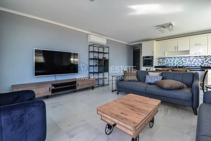 Kupuj  Umeblowany apartament z dwiema sypialniami i widokiem na morze w Kargicak, Alanya 3 