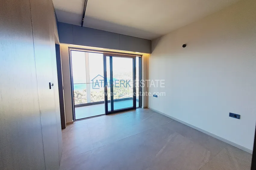 Kupuj  1+1 apartamenty od właściciela z widokiem na morze w nowym nowoczesnym kompleksie mieszkalnym w centrum Alanyi 4 