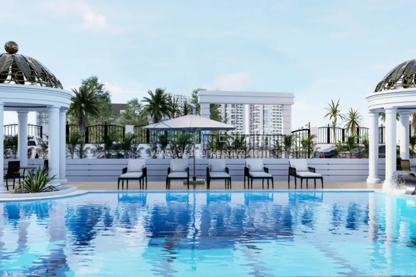 Gotowe mieszkanie z jedną sypialnią w nowym kompleksie mieszkalnym - Mahmutlar, Alanya 4 
