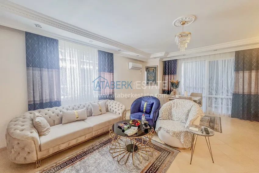 Kupuj  Apartament z dwiema sypialniami z nowymi meblami i przeszklonym balkonem w Mahmutlar 4 