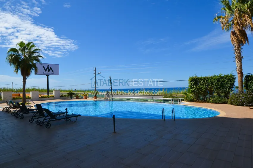 Umeblowany apartament z dwiema sypialniami i widokiem na morze w Kargicak, Alanya 4 