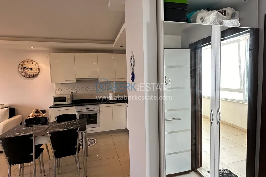 Kupuj  Nieruchomość na zezwolenie na pobyt! Apartament 1+1 z meblami i widokiem na góry, dzielnica Cikcilli — Alanya 6 
