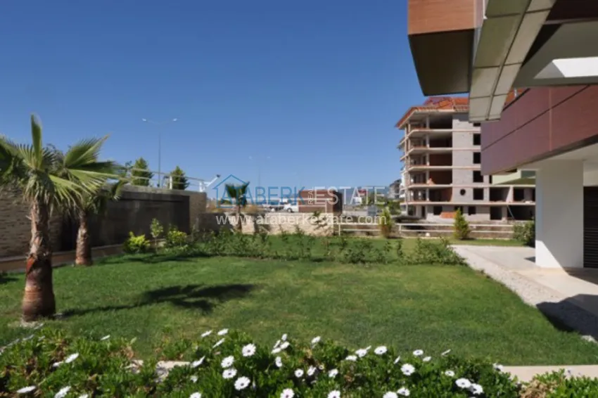 Apartament z jedną sypialnią z przeszklonym balkonem i widokiem na morze, pierwsza linia brzegowa - dzielnica Kestel, Alanya 6 