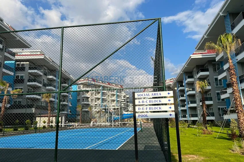 Odwrotny duplex z widokiem na morze w Alanyi, dzielnica Kestel  10 