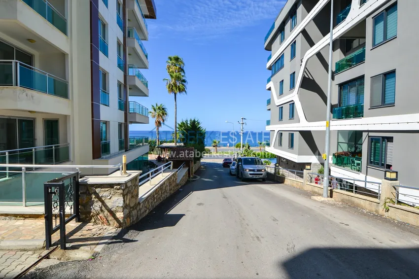 Umeblowany apartament z dwiema sypialniami i widokiem na morze w Kargicak, Alanya 6 