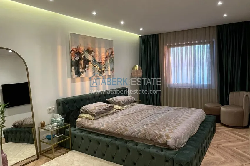 Kupuj  Elite 3+1 panoramiczny liniowy apartament z meblami w Tosmur, Alanya 7 