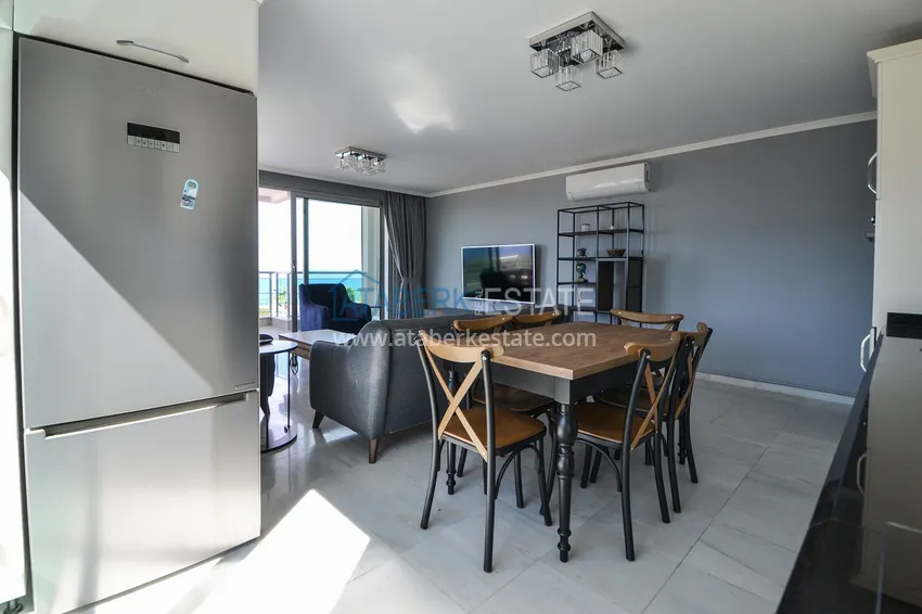 Kupuj  Umeblowany apartament z dwiema sypialniami i widokiem na morze w Kargicak, Alanya 6 