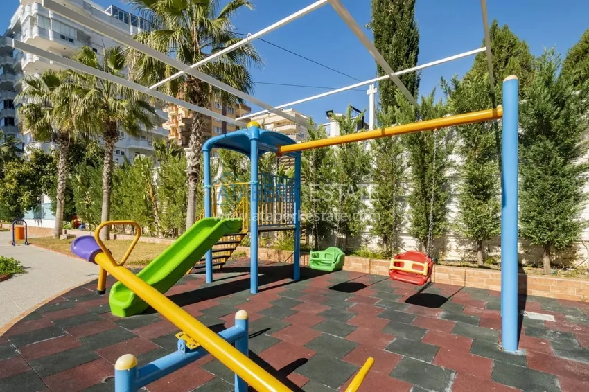 Umeblowane studio z widokiem na morze w kompleksie przy plaży, dzielnica Mahmutlar — Alanya 6 