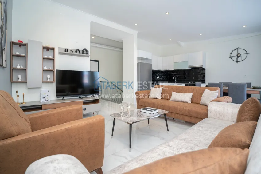 Kupuj  Odwrotny duplex z widokiem na morze w Alanyi, dzielnica Kestel  7 