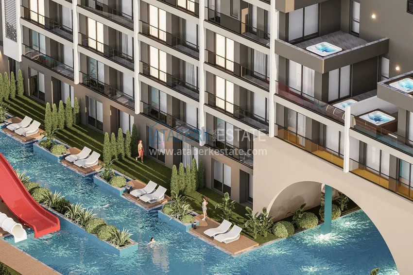 Nowy projekt kompleksu mieszkalnego w budowie w Antalyi, dzielnica Altintash  8 