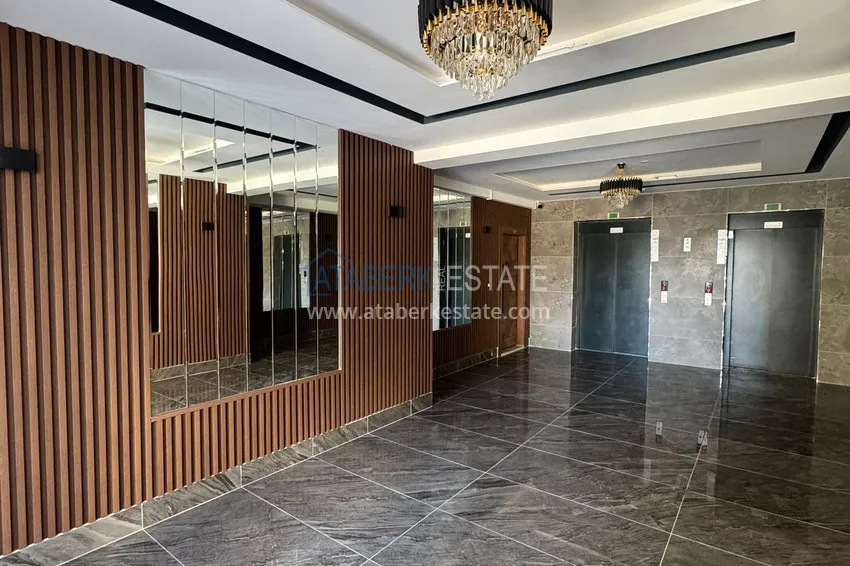Dobrze wykończony apartament z jedną sypialnią w Mersin, dzielnica Teje 8 