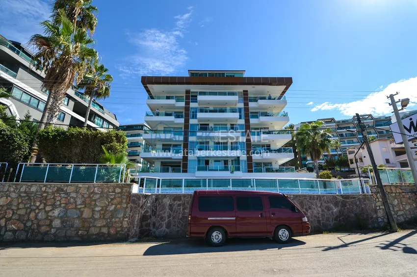 Umeblowany apartament z dwiema sypialniami i widokiem na morze w Kargicak, Alanya 9 