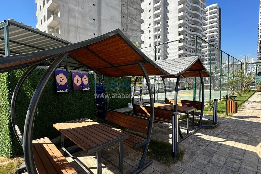 Trzypokojowy penthouse z przepięknym widokiem na morze w Mersin, Arpacbakhshish 8 