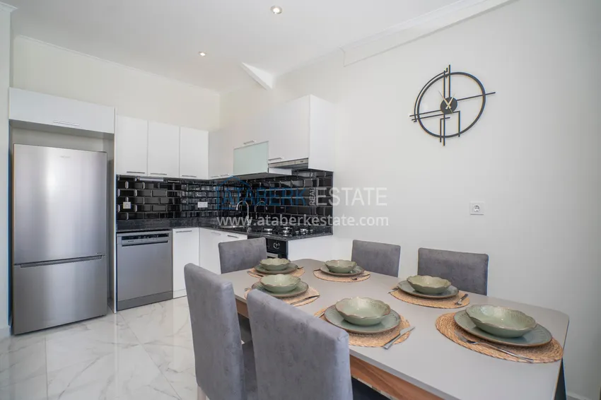Kupuj  Odwrotny duplex z widokiem na morze w Alanyi, dzielnica Kestel  8 
